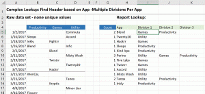 Excel formula lookup multiple results