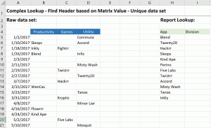 Complex Lookup problem