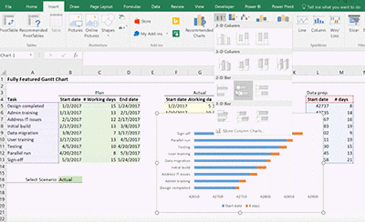 Excel Gantt Chart