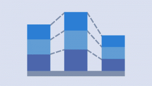 stacked column chart excel report