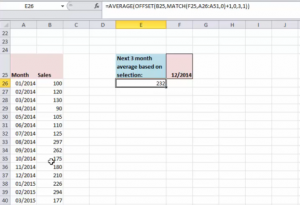 excel offset function