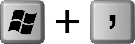 Win-comma keyboard shortcut