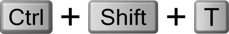 CTRL-Shift-T keyboard shortcut