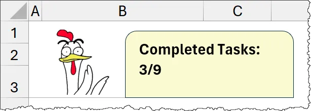 Excel Checkbox Completed Task Summary