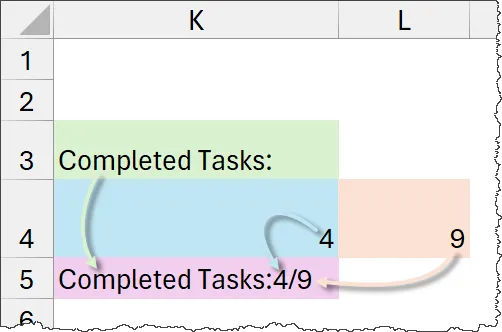 Excel Summary Calculation Area