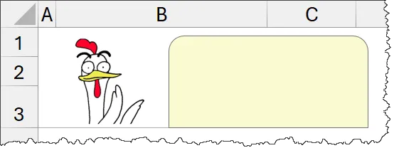 Excel Shape Inserted Into a Sheet