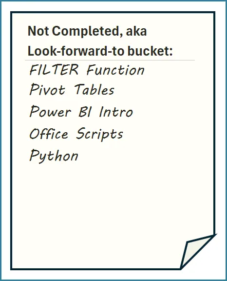 Note Shape in Front of Filter Function