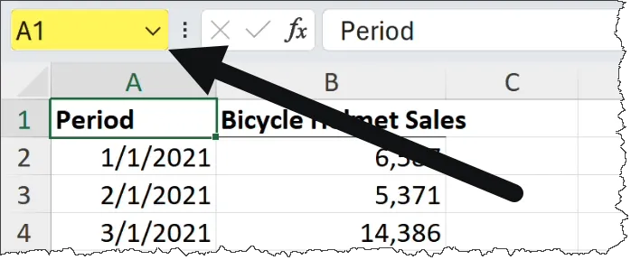 Excel - Pointing to Name Box