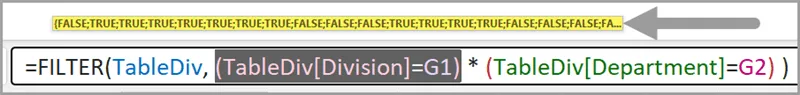 Screenshot of a formula in the Excel formula bar with value preview tooltip active.