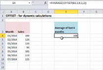 excel offset function