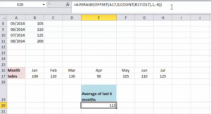 excel offset function