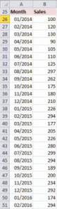 excel offset function