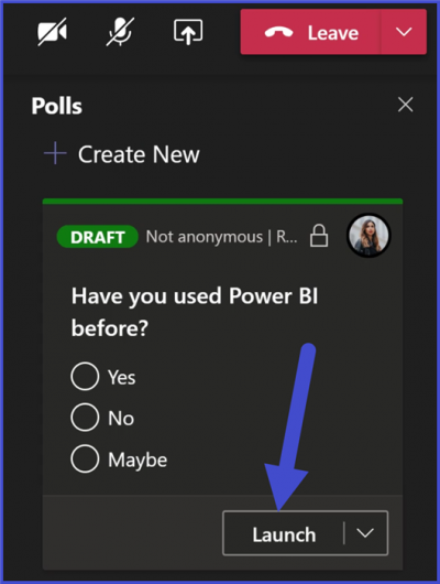 Microsoft Teams - Poll Response