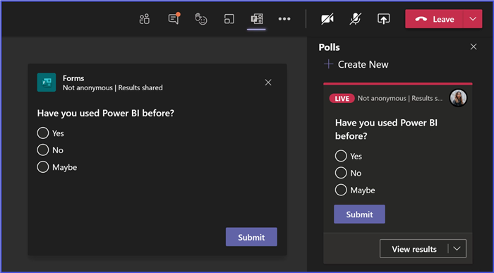 Microsoft Teams - Poll Response