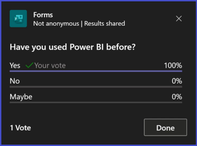 Microsoft Teams - Poll Results