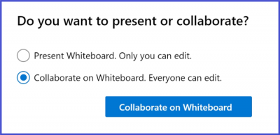 Microsoft Teams - Whiteboard Collaboration Settings