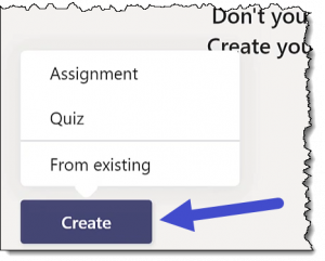 Microsoft Teams - Create Assignment