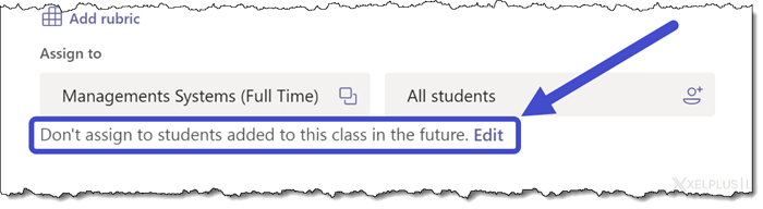 Microsoft Teams - Assignment Future Students