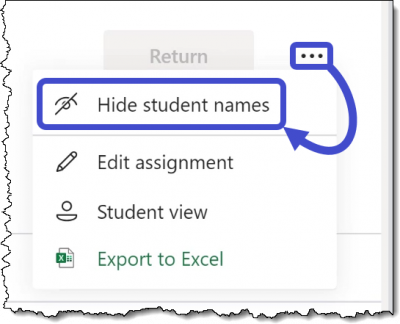 Microsoft Teams - Hide Student Names